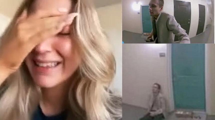 Kocasının kendisini aldattığını düşünen kadın güvenlik kamerası görüntülerini görünce gözyaşlarını tutamadı