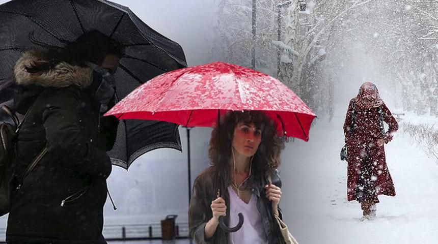 SON DAKİKA | Meteorolojiden yağmur, kar ve fırtına uyarısı! Bu illerde yaşayanlar dikkat (13 Ocak Perşembe yurtta hava durumu)