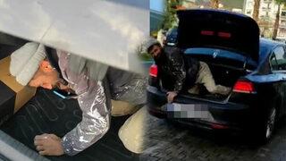 Antalya'da tepki çeken olay! Arabası kirlenmesin diye işçisini bagajda taşıdı