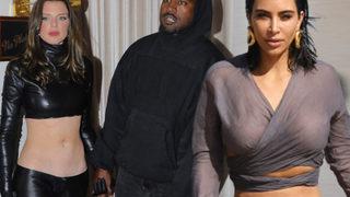 Kim Kardashian'ı unuttu! Kanye West ve Julia Fox dudak dudağa