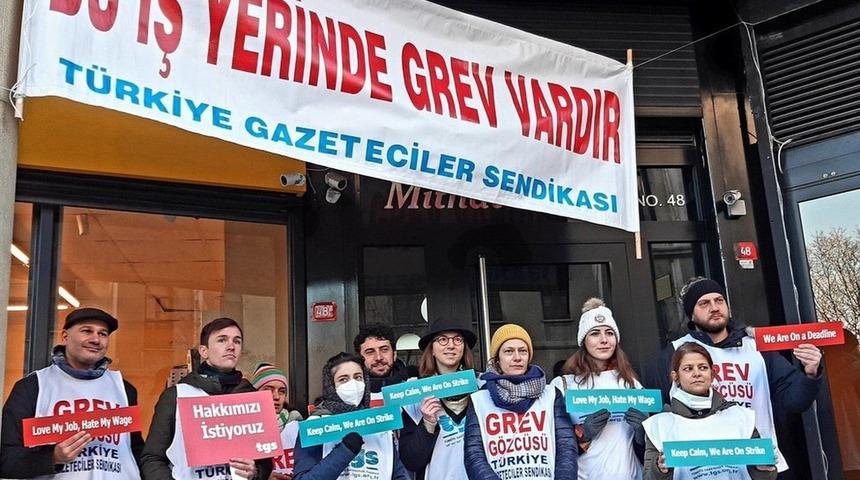 BBC İstanbul B&uuml;rosu&rsquo;nda yerel s&ouml;zleşmeyle &ccedil;alışan gazeteciler greve &ccedil;ıktı