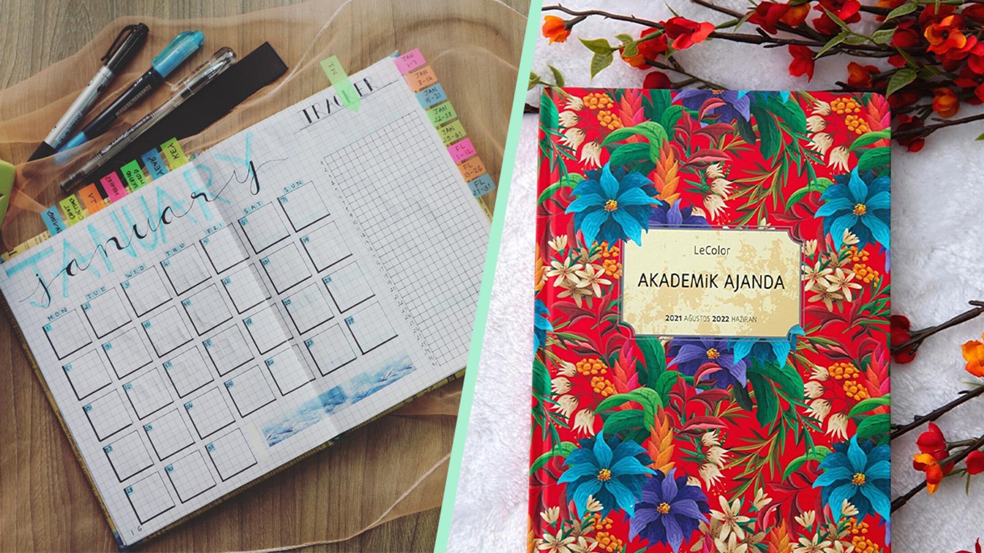 Gününüzü, ayınızı ve yılınızı organize etmek adına kullanabileceğiniz en iyi ajanda modelleri