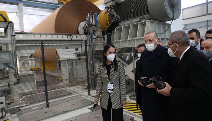 Cumhurbaşkanı Erdoğan'dan fabrika ziyareti