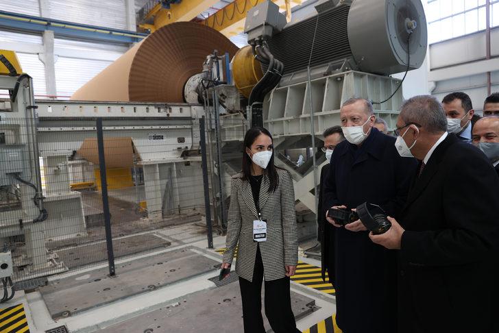 Cumhurbaşkanı Erdoğan'dan fabrika ziyareti