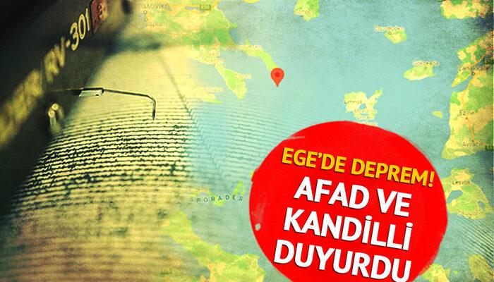 Son dakika: Ege Denizi açıklarında korkutan deprem! Çanakkale, Edirne ve İzmir’de de hissedildi (Son depremler listesi)