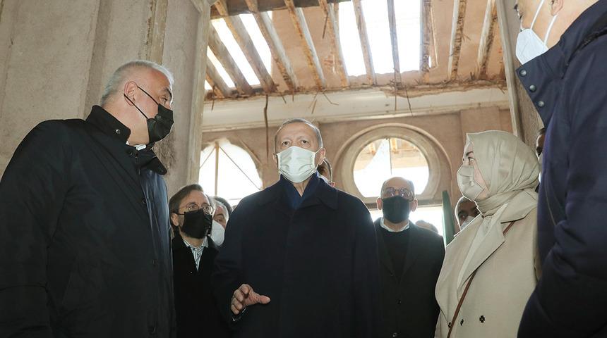 Cumhurbaşkanı Erdoğan, Divanhane binasını inceledi