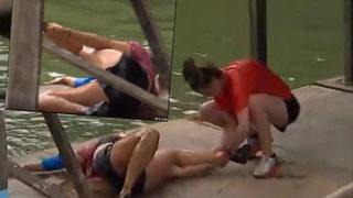 Survivor All Star'da kaza geçiren Evrim'in çığlıkları adayı inletti! Annemi istiyorum