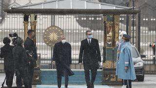 Son dakika! Cumhurbaşkanı Erdoğan Sırbistan Cumhurbaşkanı'nı törenle karşıladı