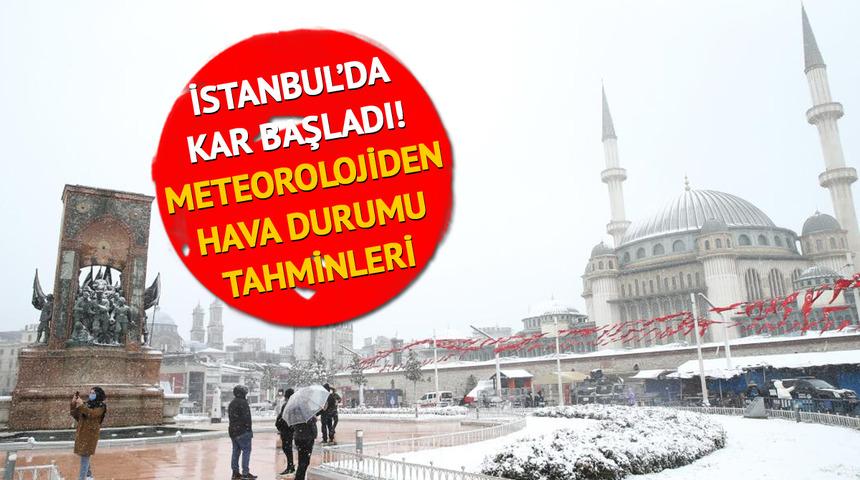 Son dakika | Meteorolojinin son hava durumu tahminleri! Kar yağışı etkisini artırıyor, İstanbul beyaza büründü (19.01.2022 hava durumu)