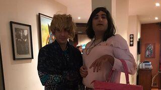 Rolü için kadın kılığına girdi