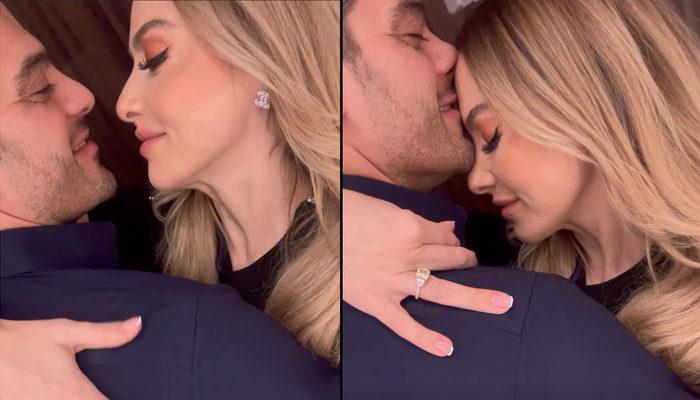 Hadise ve Mehmet Dinçerler evleniyor! Hadise evlilik teklifini 'tek taş' yüzüklü videosuyla duyurdu