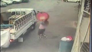 Bahçelievler'de hayrete düşüren hırsızlık! Halterci gibi kaldırdığı varili kamyonete koyup çaldı