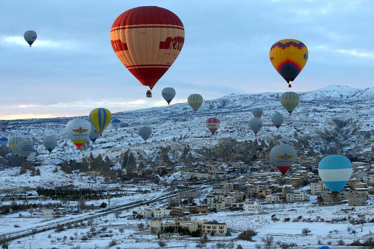 GRAFİKLİ - Kapadokya'da 2021'de 388 bin turist gökyüzünde balonla süzüldü G3