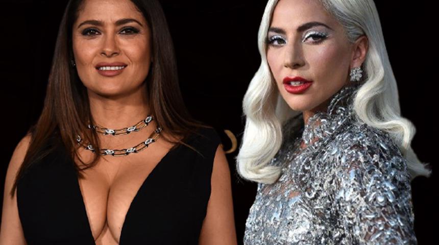 Lady Gaga’dan şaşırtan açıklama: Salma Hayek’le yakınlaştığımız sahne filmden kesildi