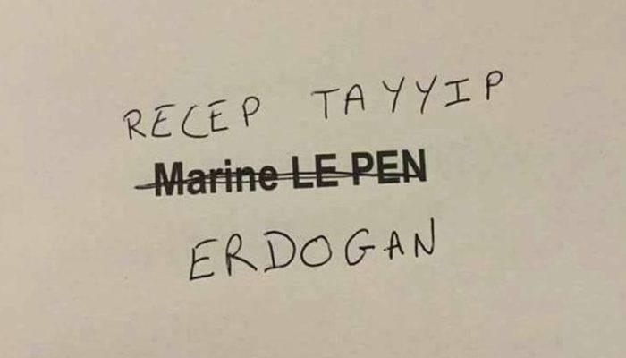 Fransa seçimlerinde sandıktan 'Erdoğan' çıktı