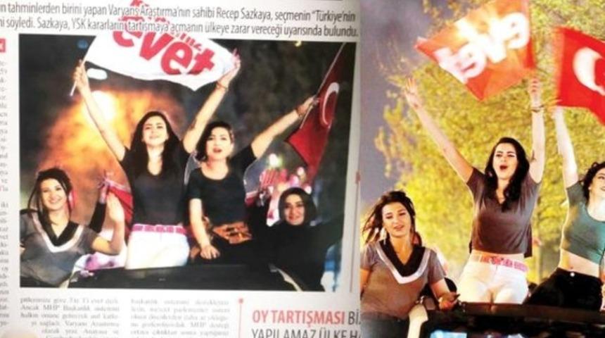 Referandumda 'evet' diyen kadınlara sans&uuml;r