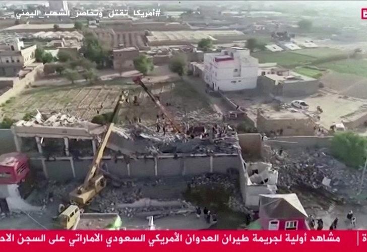 Son Dakika: Yemen'de hapishaneye hava saldırısı! Çok sayıda ölü var