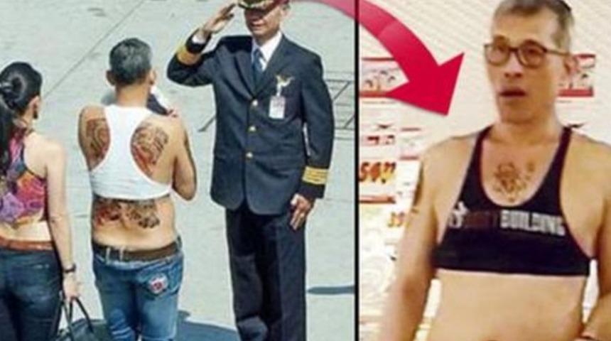 'G&ouml;beği a&ccedil;ık' Tayland kralı Almanya'da alışverişte