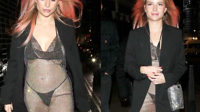 Lottie Moss içine neredeyse hiçbir şey giymedi! 