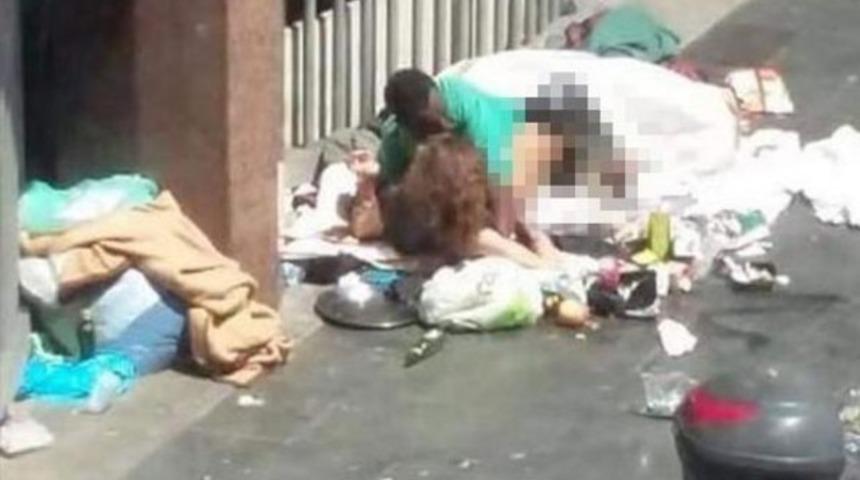 Sokak ortasında akılalmaz olay!