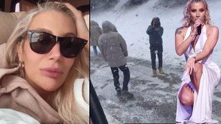 İrem Derici yoğun kar yağışı nedeniyle yolda mahsur kaldı:  Psikolojim bozuldu