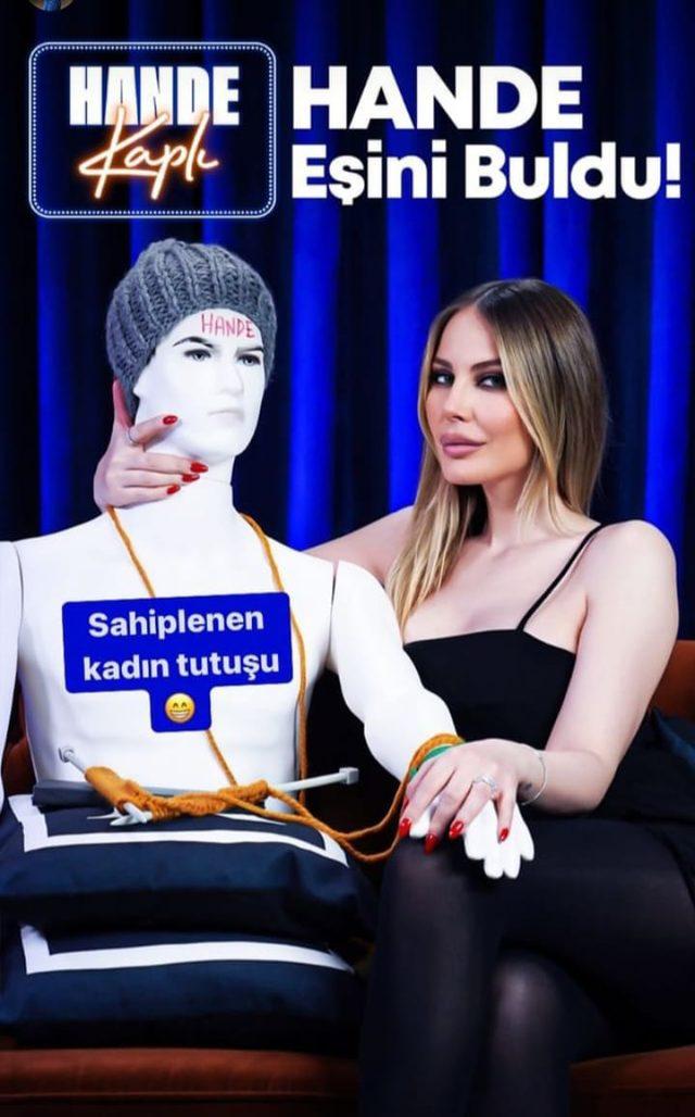 Hande Sarıoğlu partnerini buldu!''Sahiplenen kadın tutuşu''