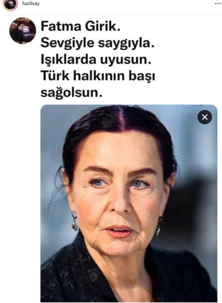 Son dakika: Fatma Girik'in ölümü ünlü isimleri gözyaşlarına boğdu! Cüneyt Arkın, canlı yayında ağladı, Hülya Koçyiğit ve Perihan Savaş'ın sesi titredi G2