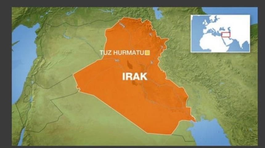 Türkmenleri taşıyan minibüs tarandı