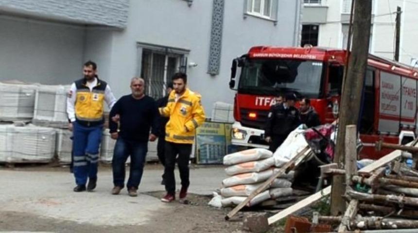 Parasını alamayan iş&ccedil;i inşaatta intihara kalkıştı