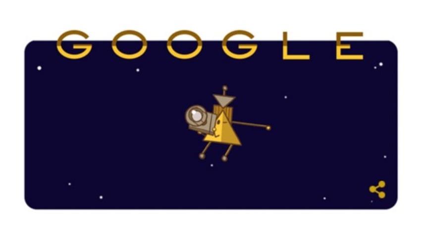 Satürn'ün halkaları arasından görüntüler paylaşan Cassini uzay aracı Doodle oldu!