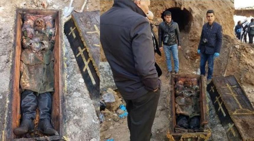Ardahan'da bulunan Rus generalin tabutu m&uuml;h&uuml;rlendi, koruma altına alındı