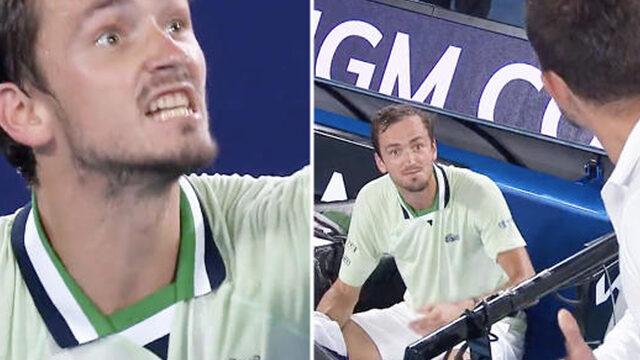 Avustralya Açık Finali’nde Daniil Medvedev maçın hakemine hakaret etti: Sen aptal mısın?