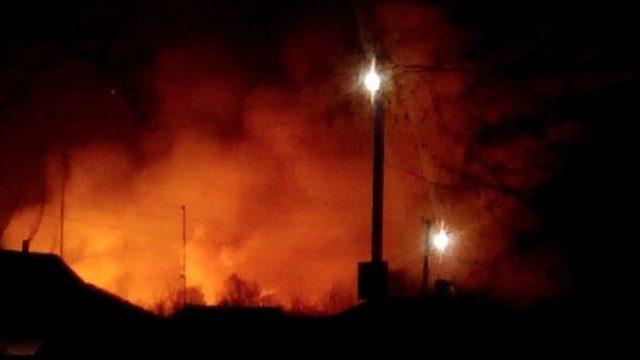 Ukrayna'da Kharkiv'de cephanelik yangını: Patlama oldu!