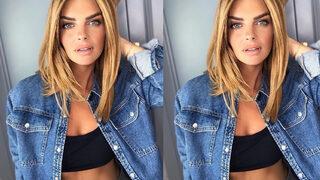 Pelin Karahan hayran bıraktı! Derin yırtmaçlı pozuna yorum yağdı 