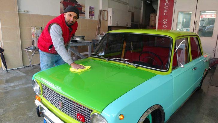 1976 model Murat 124'ü gören bir daha bakıyor! Herkes önünde fotoğraf çektiriyor G2