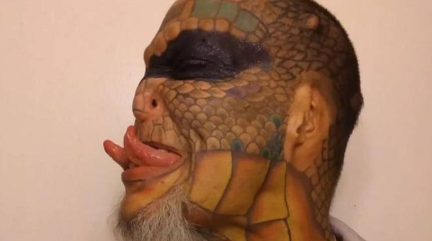 Ejderha gibi görünmek için servet harcadı! Şimdi de cinsel organını kestirerek cinsiyetsiz olacak