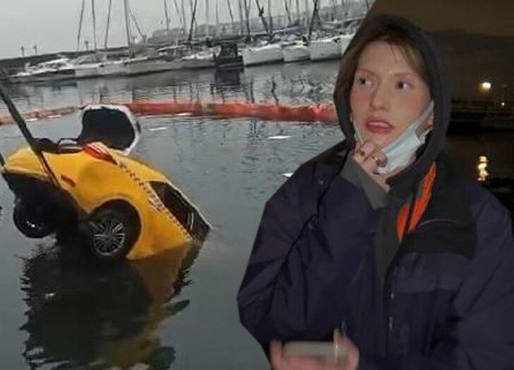 Ünlü model Ece Su Uçkan'ın içinde bulunduğu taksi Kadıköy'de denize uçtu! Denizden yüzerek çıktı