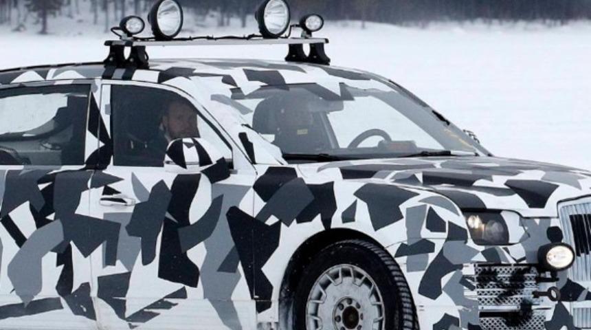 Putin'in limuzini görüntülendi