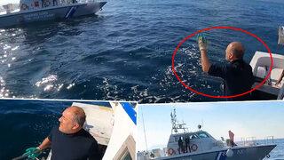 Son dakika haberi: Türkiye, Yunan sahil güvenlik botuna haddini bildiren İlker Reis'i konuşuyor! 'Senin tekneni batıracağım...'