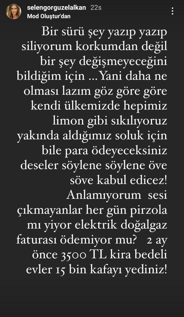 Hamdi Alkan'ın eşi Selen Görgüzel'den zam isyanı! ''Limon gibi sıkılıyoruz!''