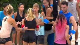Survivor All Star'da Nagihan ve Berna kavgası! Seni yolarım