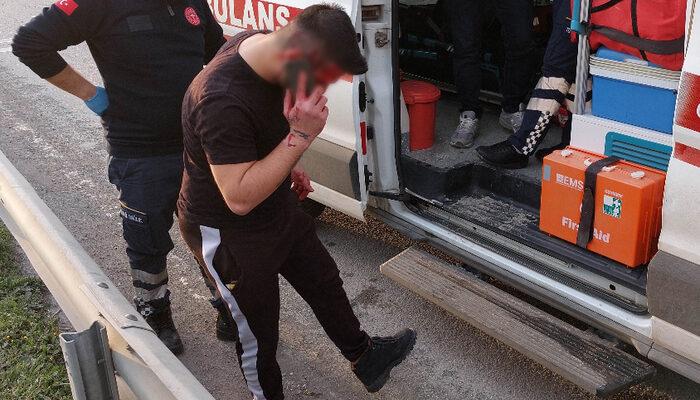 Samsun'da yaralının dikkat çeken hassasiyeti! Ayakkabıları çamurlu diye ambulanstan indi