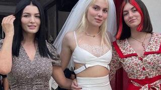 Havva Öztel kızını paylaştı! Mağazanın ortasında gelinlik giyip...