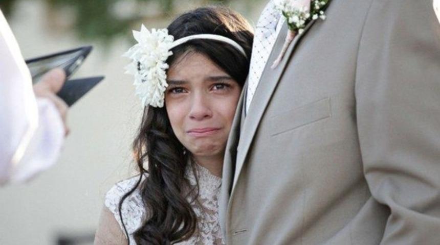 11 yaşındaki kızı için düğün yaptılar