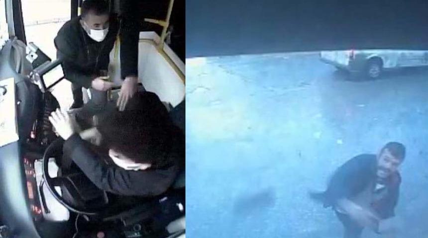 Otobüse alınmayınca... Gaziantep'te baba-oğul şoförü darbedip kaldırım taşlarıyla camı kırdı