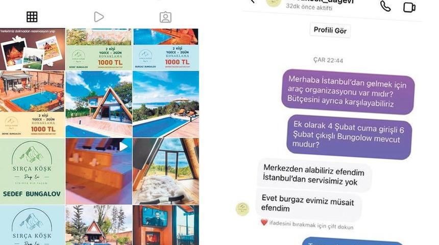 Bungalov tatili hayali tarla çıktı! Instagram’da büyük tuzak…