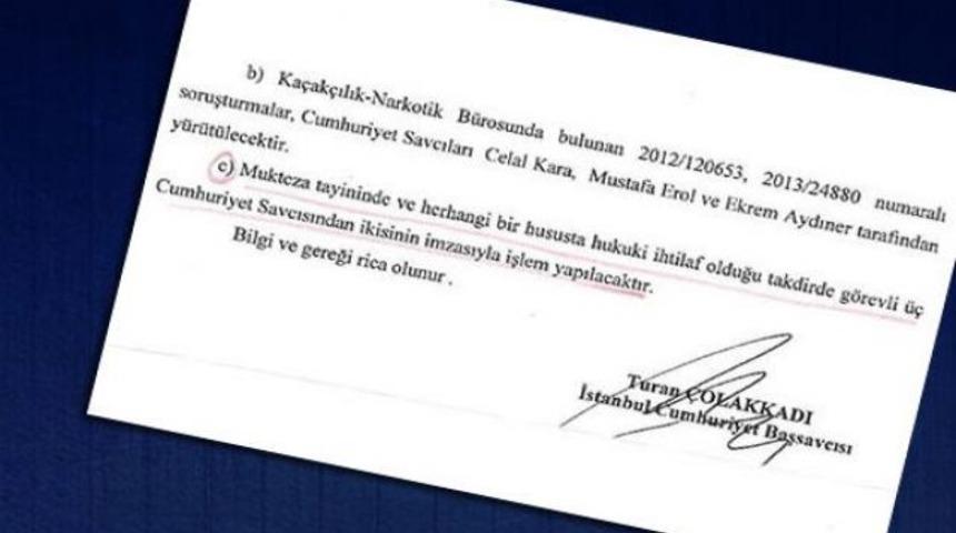 Soruşturmada tartışılacak talimat