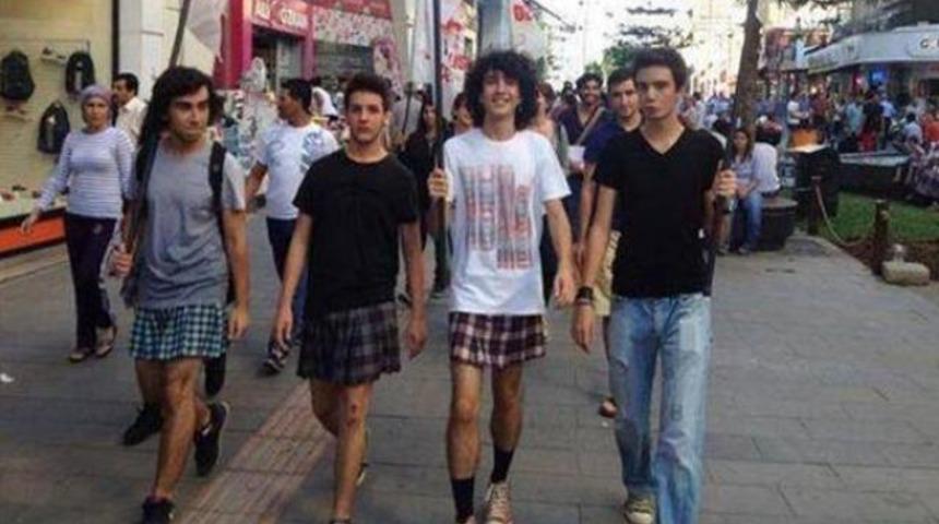 'Diren etek' protestosu