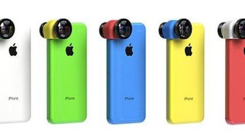 iPhone 5c için renk renk lensler