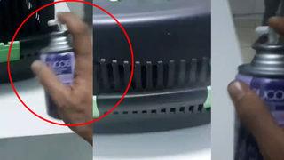 Son dakika: Kedilere oda spreyi sıktı! Gelen tepkileri dalga geçerek paylaştı